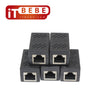 RJ45 In-Line Coupler Connector for Cat7 Cat6 Cat5E Cable Extender Adapter 5 pieces