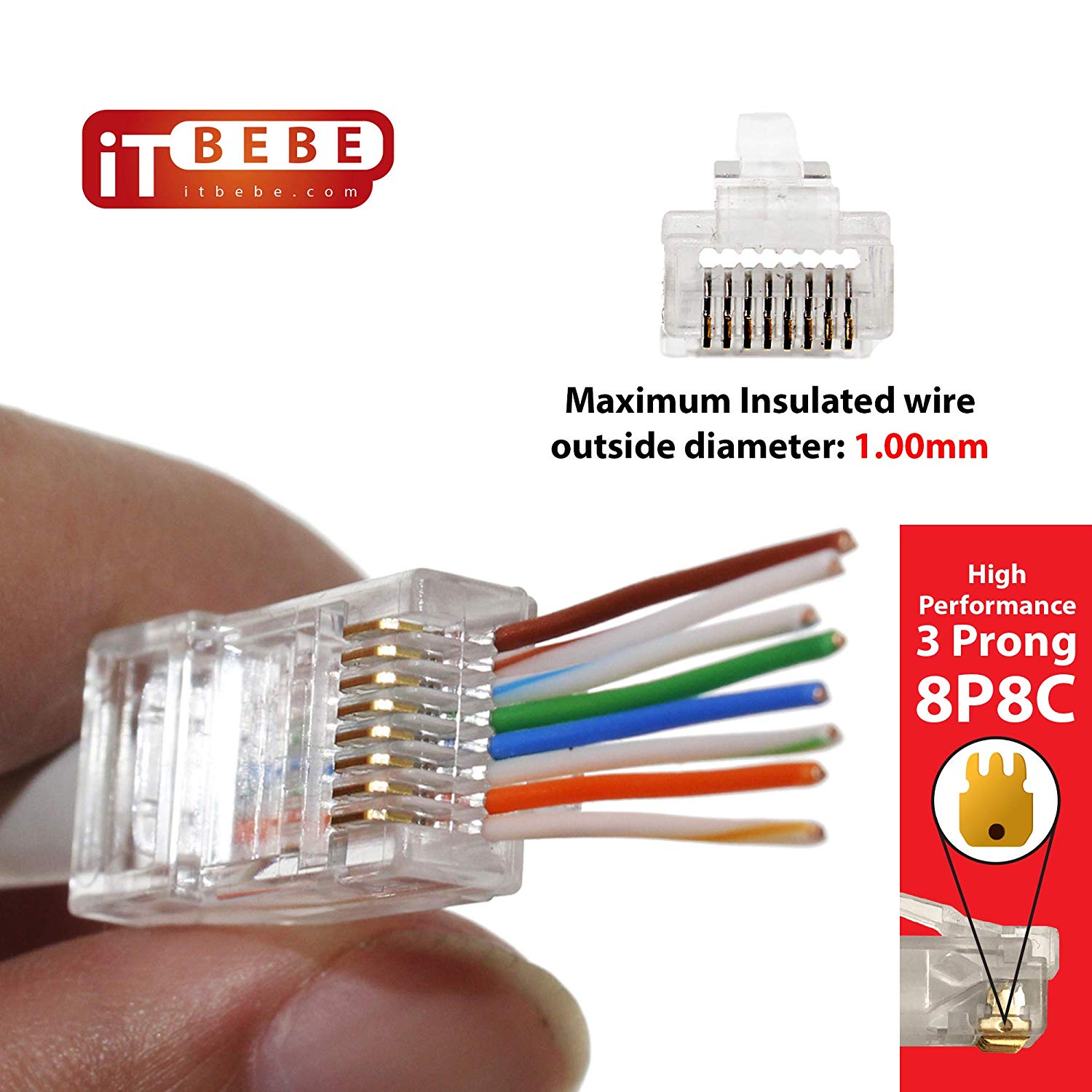 Ethernet Cable Premium RJ45 Connectors - Guaranteed top Quality